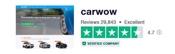 Carwow's rating on the Trustpilot website (Image: Trustpilot)