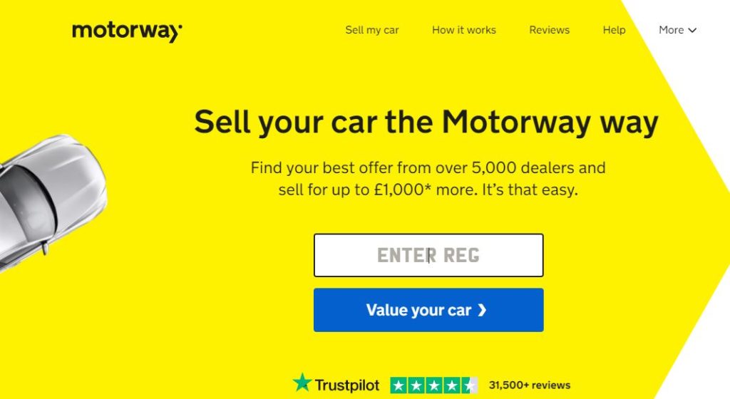 Screengrab of the Motorway website (Image: Motorway)