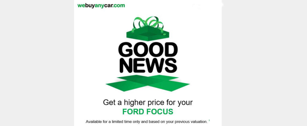 Webuyanycar quote showing a higher price (Image: Webuyanycar - Sell My Car Guide)