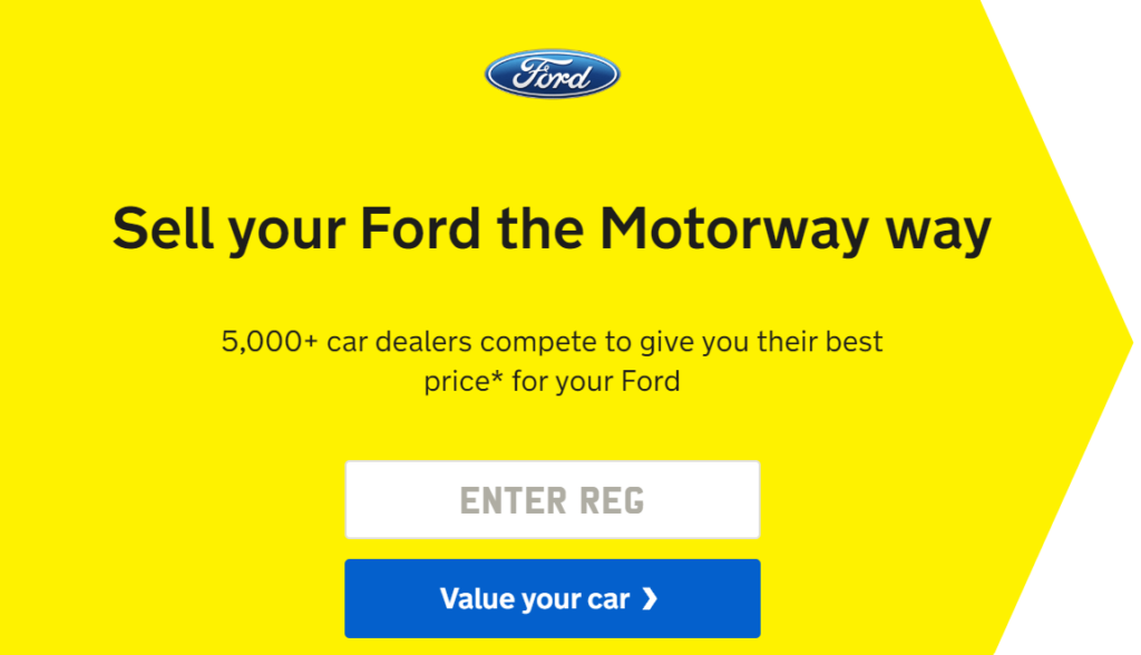 Sell my Ford screengrab from Motorway website (Image: Motorway)